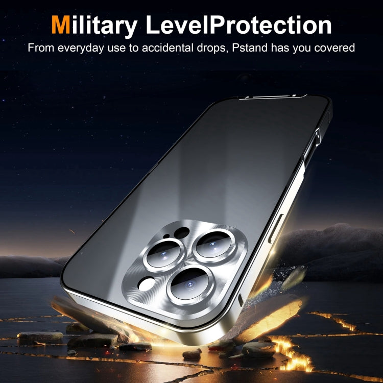 For iPhone 16 Pro Frosted Metal Phone Case(Silver) by buy2fix