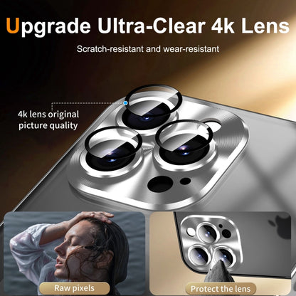 For iPhone 16 Pro Frosted Metal Phone Case(Silver) by buy2fix