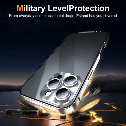 For iPhone 16 Pro Max Frosted Metal Phone Case(Silver) by buy2fix
