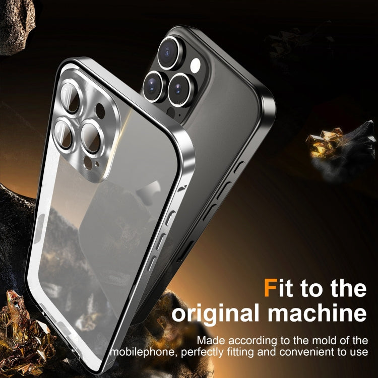 For iPhone 16 Pro Max Frosted Metal Phone Case(Silver) by buy2fix