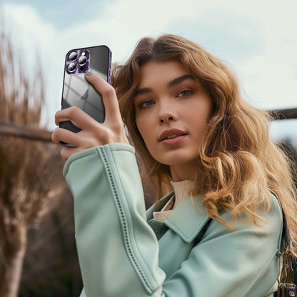 For iPhone 16 Pro Max Frosted Metal Phone Case(Purple) by buy2fix