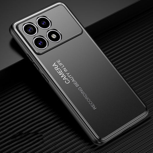 For Xiaomi Redmi K70 Pro Frosted Metal Phone Case(Black) - Xiaomi Cases by buy2fix | Online Shopping UK | buy2fix