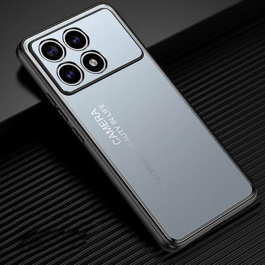For Xiaomi Redmi K70 Pro Frosted Metal Phone Case(Blue) - Xiaomi Cases by buy2fix | Online Shopping UK | buy2fix