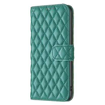For Honor 90 Lite/X50i Diamond Lattice Wallet Flip Leather Phone Case(Green) - Honor Cases by buy2fix | Online Shopping UK | buy2fix