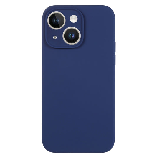 For iPhone 14 Pure Color Liquid Silicone Fine Pore Phone Case(Royal Blue) by buy2fix