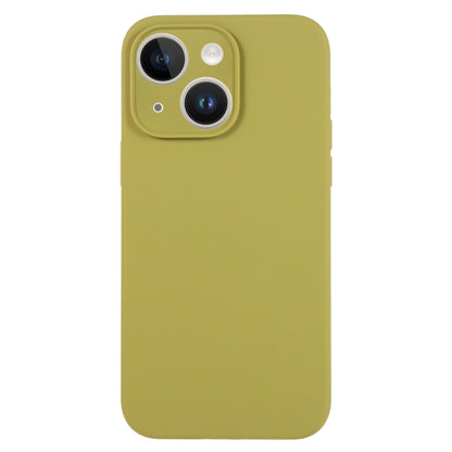 For iPhone 14 Pure Color Liquid Silicone Fine Pore Phone Case(Willow Green) by buy2fix
