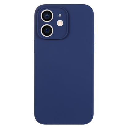 For iPhone 12 Pure Color Liquid Silicone Fine Pore Phone Case(Royal Blue) by buy2fix