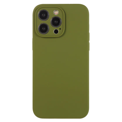 For iPhone 12 Pro Max Pure Color Liquid Silicone Fine Pore Phone Case(Pine Forest Green) by buy2fix
