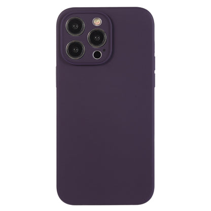 For iPhone 12 Pro Pure Color Liquid Silicone Fine Pore Phone Case(Berry Purple) by buy2fix