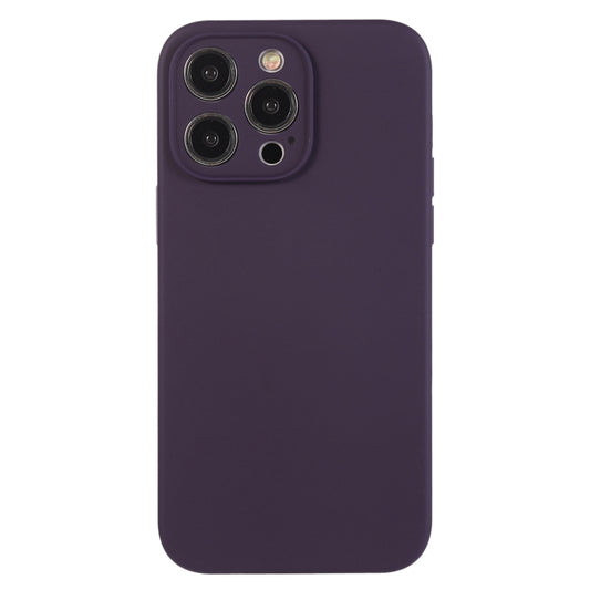 For iPhone 12 Pro Pure Color Liquid Silicone Fine Pore Phone Case(Berry Purple) by buy2fix