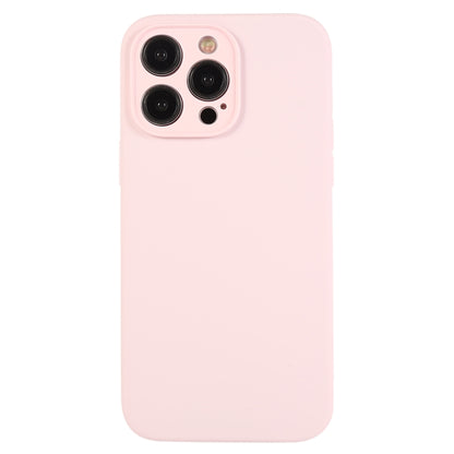 For iPhone 12 Pro Pure Color Liquid Silicone Fine Pore Phone Case(Grey Pink) by buy2fix