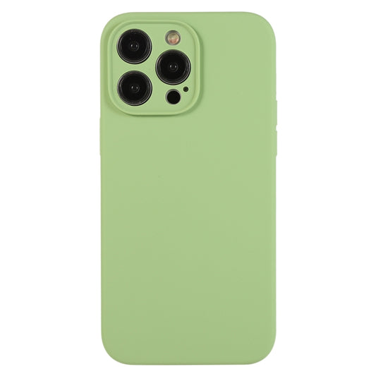 For iPhone 12 Pro Pure Color Liquid Silicone Fine Pore Phone Case(Mint Green) by buy2fix
