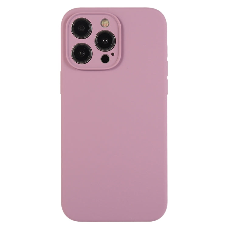 For iPhone 12 Pro Pure Color Liquid Silicone Fine Pore Phone Case(Black Currant) by buy2fix