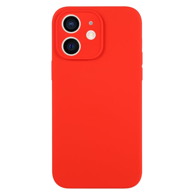 For iPhone 11 Pure Color Liquid Silicone Fine Pore Phone Case(Red) by buy2fix