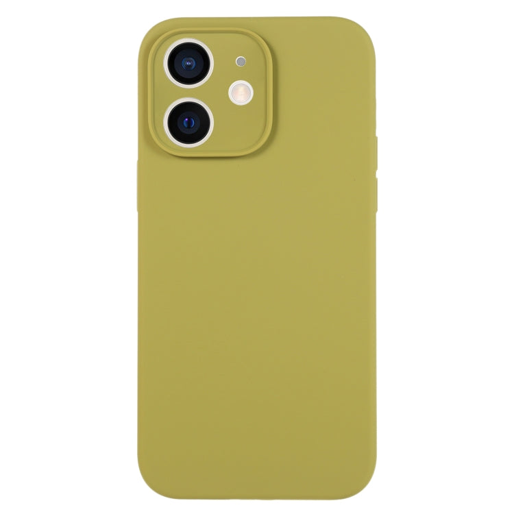 For iPhone 11 Pure Color Liquid Silicone Fine Pore Phone Case(Willow Green) by buy2fix
