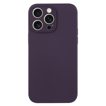 For iPhone 16 Pro Pure Color Liquid Silicone Fine Pore Phone Case(Berry Purple) by buy2fix
