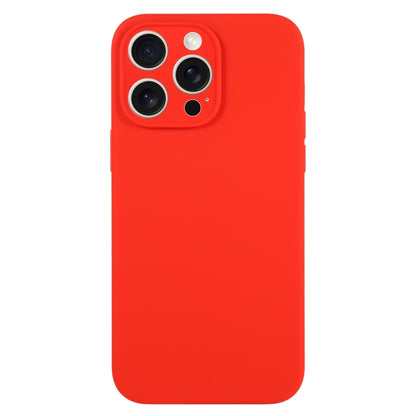 For iPhone 16 Pro Pure Color Liquid Silicone Fine Pore Phone Case(Red) by buy2fix