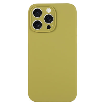 For iPhone 16 Pro Pure Color Liquid Silicone Fine Pore Phone Case(Willow Green) by buy2fix