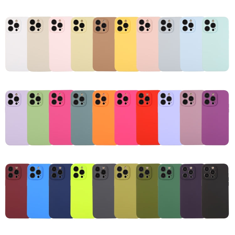 For iPhone 16 Pro Pure Color Liquid Silicone Fine Pore Phone Case(Willow Green) by buy2fix