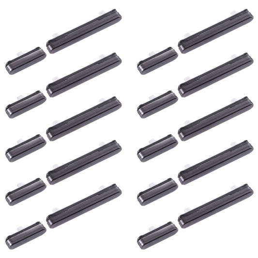 For Samsung Galaxy S22+ 5G SM-S906 10pcs Power Button + Volume Control Button(Black) -  by buy2fix | Online Shopping UK | buy2fix