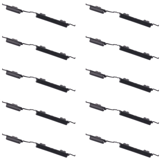 For Samsung Galaxy M01 Core SM-M013 10pcs Power Button + Volume Control Button(Black) - Home key & Side Key by buy2fix | Online Shopping UK | buy2fix