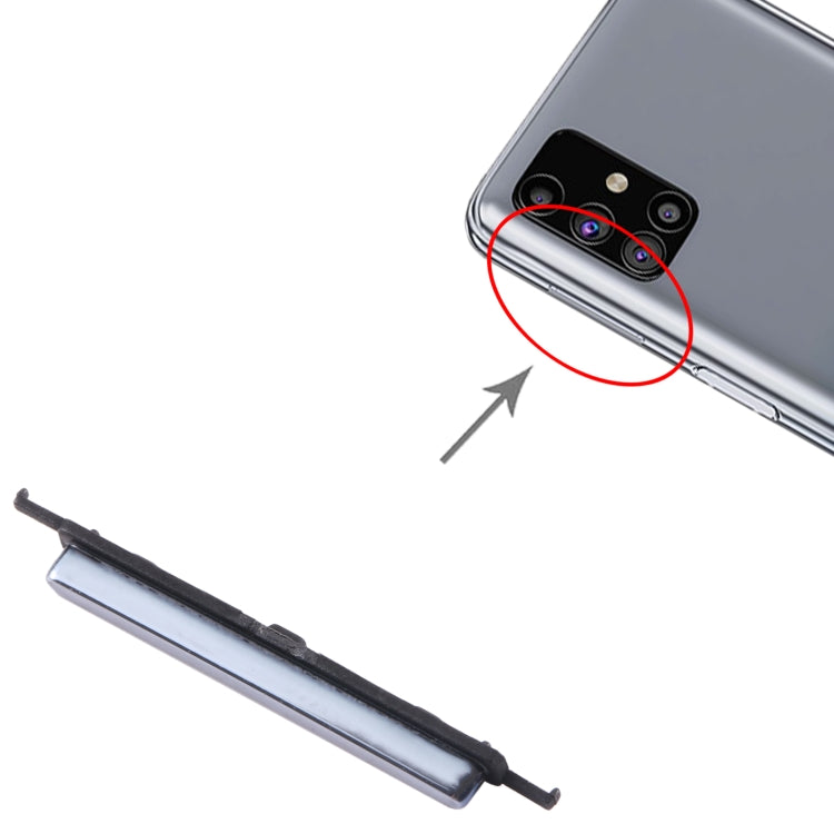 For Samsung Galaxy M51 SM-M515 10pcs Volume Control Button(Black) - Home key & Side Key by buy2fix | Online Shopping UK | buy2fix