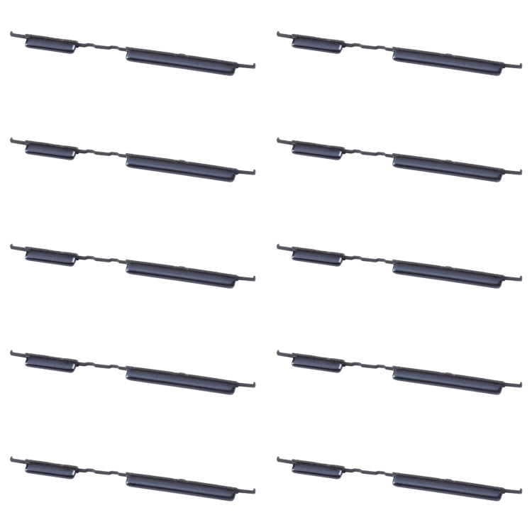 For Samsung Galaxy A42 5G SM-A426 10pcs Power Button + Volume Control Button(Black) - Home key & Side Key by buy2fix | Online Shopping UK | buy2fix