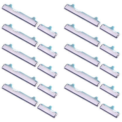 For Samsung Galaxy S21 5G SM-G991 10pcs Power Button + Volume Control Button(Black) - Home key & Side Key by buy2fix | Online Shopping UK | buy2fix