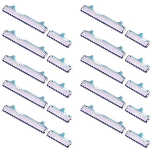 For Samsung Galaxy S21 5G SM-G991 10pcs Power Button + Volume Control Button(Black) - Home key & Side Key by buy2fix | Online Shopping UK | buy2fix