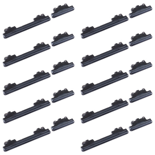 For Samsung Galaxy S20 FE SM-G780 10pcs Power Button + Volume Control Button(Black) - Home key & Side Key by buy2fix | Online Shopping UK | buy2fix