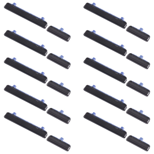 For Samsung Galaxy Note20 SM-N980 10pcs Power Button + Volume Control Button(Black) - Home key & Side Key by buy2fix | Online Shopping UK | buy2fix