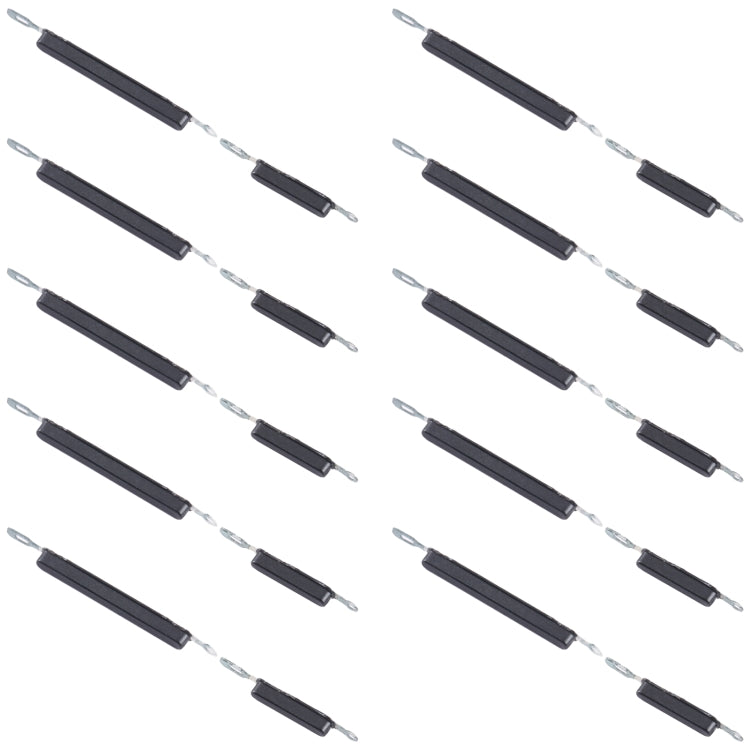 For Samsung Galaxy M01s SM-M01 10pcs Power Button + Volume Control Button(Black) - Home key & Side Key by buy2fix | Online Shopping UK | buy2fix