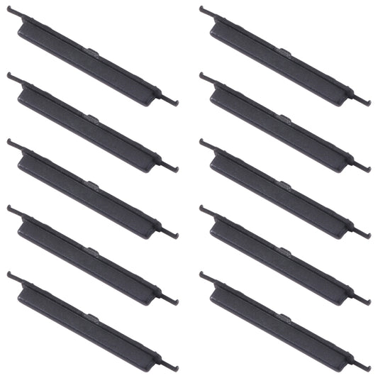 For Samsung Galaxy A12 Nacho SM-A127 10pcs Volume Control Button(Black) - Home key & Side Key by buy2fix | Online Shopping UK | buy2fix