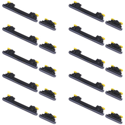 For Samsung Galaxy A33 5G SM-A336 10pcs Power Button + Volume Control Button(Black) - Home key & Side Key by buy2fix | Online Shopping UK | buy2fix