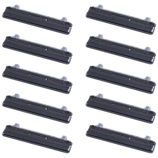 For Samsung Galaxy Z Flip SM-F700 10pcs Volume Control Button(Black) - Home key & Side Key by buy2fix | Online Shopping UK | buy2fix