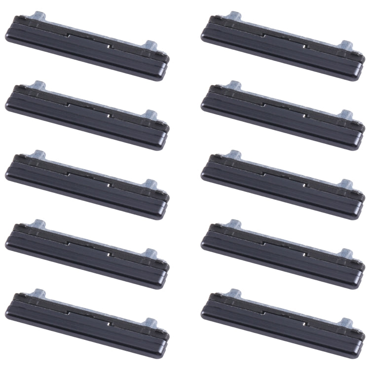 For Samsung Galaxy Z Flip 5G SM-F707 10pcs Volume Control Button(Black) - Home key & Side Key by buy2fix | Online Shopping UK | buy2fix