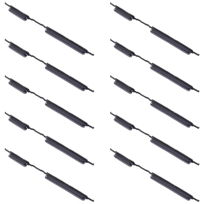 For Samsung Galaxy M32 SM-M325 10pcs Power Button + Volume Control Button(Black) - Home key & Side Key by buy2fix | Online Shopping UK | buy2fix