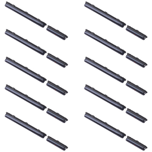 For Samsung Galaxy A31 SM-A315 10pcs Power Button + Volume Control Button(Black) - Home key & Side Key by buy2fix | Online Shopping UK | buy2fix