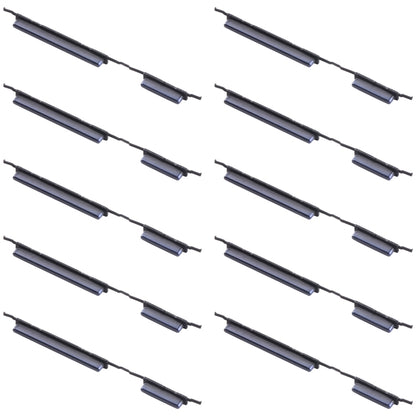 For Samsung Galaxy M30 SM-M305 10pcs Power Button + Volume Control Button(Black) - Home key & Side Key by buy2fix | Online Shopping UK | buy2fix