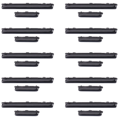 For Samsung Galaxy A70 SM-A705 10pcs Power Button + Volume Control Button(Black) - Home key & Side Key by buy2fix | Online Shopping UK | buy2fix