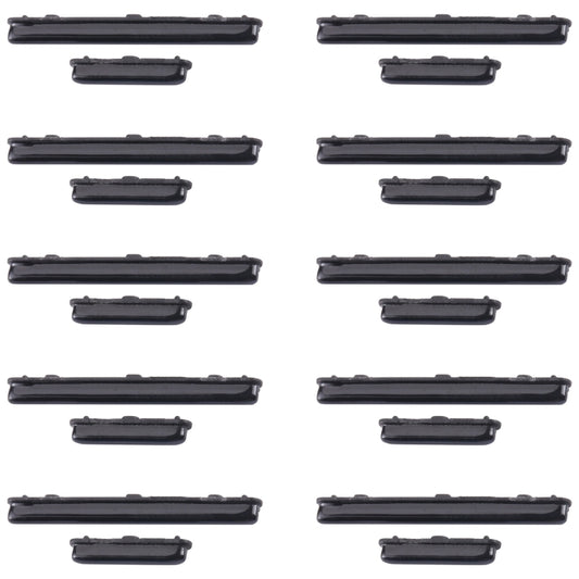 For Samsung Galaxy A71 SM-A715 10pcs Power Button + Volume Control Button(Black) - Home key & Side Key by buy2fix | Online Shopping UK | buy2fix