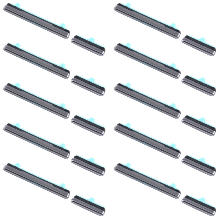 For Samsung Galaxy S20 Ultra SM-G988 10pcs Power Button + Volume Control Button(Grey) - Home key & Side Key by buy2fix | Online Shopping UK | buy2fix