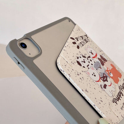 For iPad Air 11 2025 / 2024 Painted Magnetic Split Leather Tablet Case(Puppy) - iPad Pro 11 (2022/2021) Cases by buy2fix | Online Shopping UK | buy2fix
