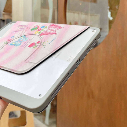 For iPad Air 11 2025 / 2024 Painted Magnetic Split Leather Tablet Case(Butterflies) - iPad Pro 11 (2022/2021) Cases by buy2fix | Online Shopping UK | buy2fix