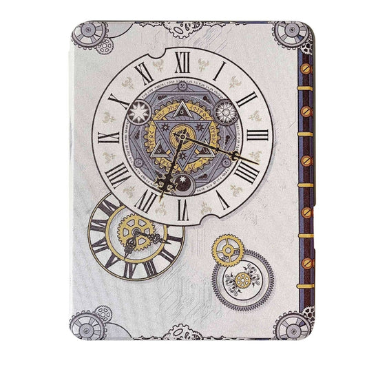 For iPad 10.2 2021 / 2020 / 10.5 Painted Magnetic Split Leather Tablet Case(Time Clock) - iPad 10.2 Cases by buy2fix | Online Shopping UK | buy2fix