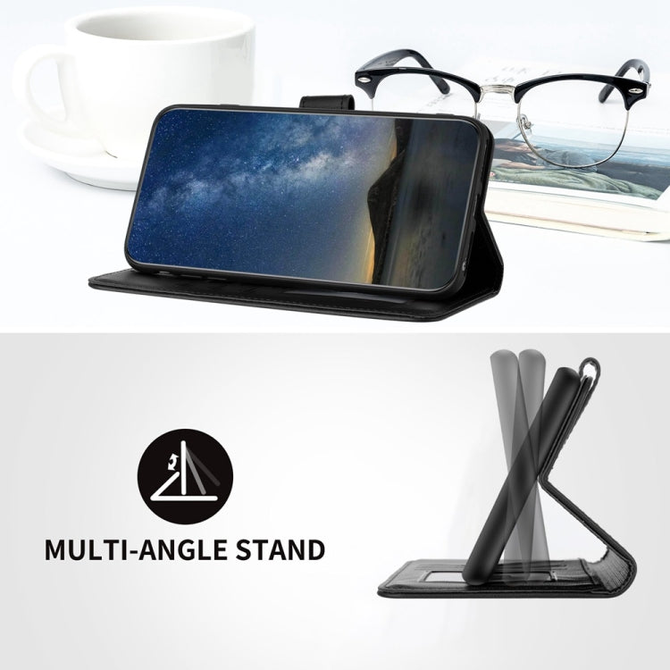 For Motorola Moto G Stylus 5G 2024 Datura Flower Embossed Flip Leather Phone Case(Black) by buy2fix