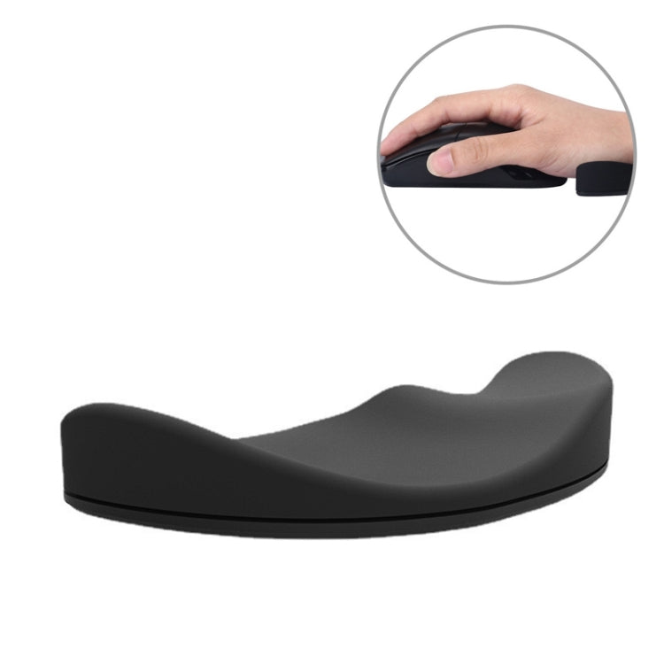 Silicone Wrist Support Mouse Pad Mobile Palm Rest Office Hand Rest, Spec:Black Left Hand by buy2fix