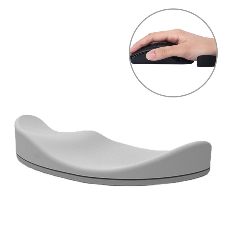 Silicone Wrist Support Mouse Pad Mobile Palm Rest Office Hand Rest, Spec:Grey Right Hand by buy2fix