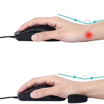 Silicone Wrist Support Mouse Pad Mobile Palm Rest Office Hand Rest, Spec:Grey Right Hand by buy2fix