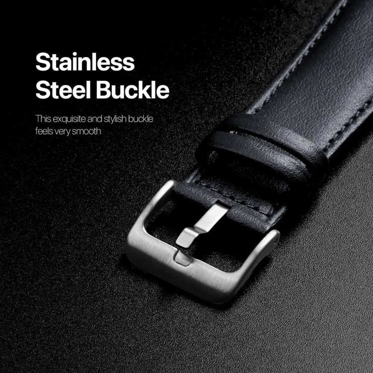 For Apple Watch 5 40mm DUX DUCIS YS Series Genuine Leather Watch Band(Blue) by DUX DUCIS